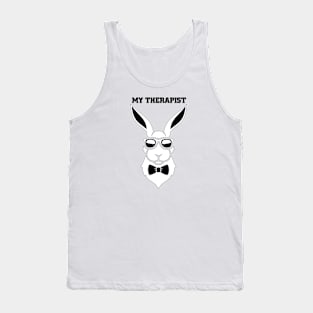 bunny are my therapist Tank Top